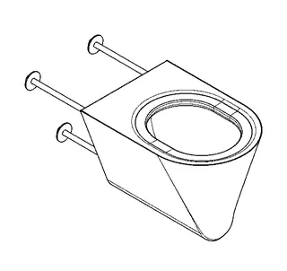 Aquarotter T-WC, HEAVY DUTY, Edst., Hw.-Mont., 360x350x500 mm, ohne Sitz – Bild 2