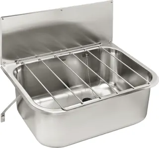 Aquarotter Mehrzweckbecken, SIRIUS, Edelstahl, 660x500x460 mm, Klapprost und Spritzwand