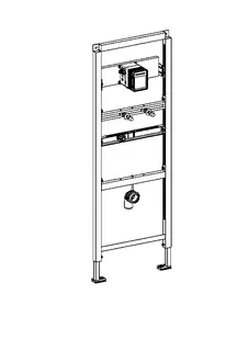 Aquarotter Installationselement, AQUAFIX, für Edelstahlurinal, für UR-Spüler – Bild 2