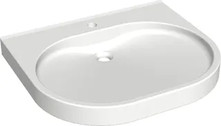 Aquarotter Waschtisch, VARIUScare, MIRANIT, 650x120x550 mm, barrierefrei
