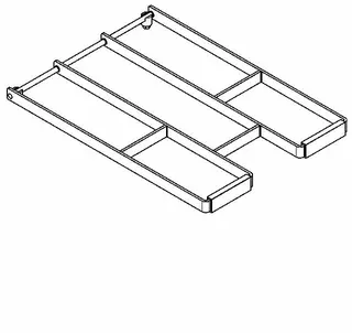 Aquarotter Klapprost, SIRIUS, Edelstahl, 310x25x430 mm – Bild 2