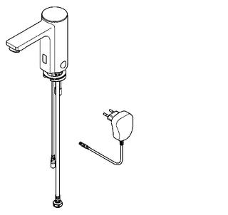 Aquarotter Standventil, F5, elek., o. Mischung, 3l, Steckernetzteil 230 VAC – Bild 2