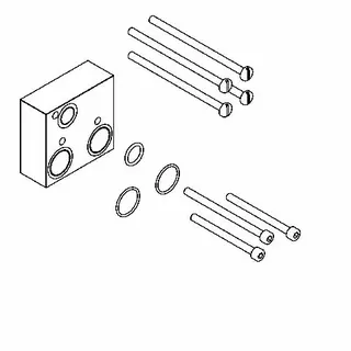 Aquarotter Verlängerungsset, F5, hydr. u. elek. Therm-Arm., 25 mm