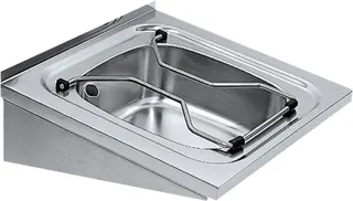 Aquarotter Ausgussbecken, SIRIUS, Edelstahl, 500x180x500 mm, Klapprost
