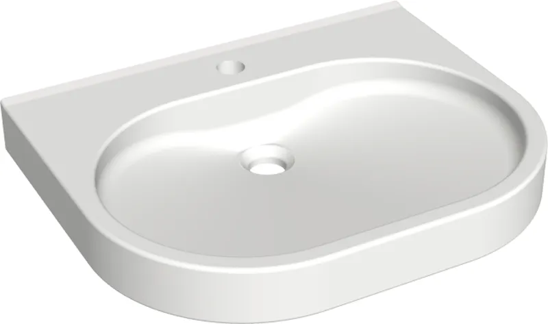 Aquarotter Waschtisch, VARIUScare, MIRANIT, 550x120x450 mm, barrierefrei