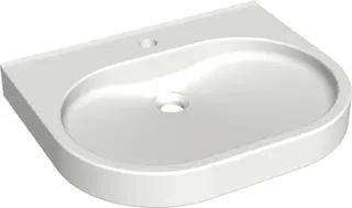 Aquarotter Waschtisch, VARIUScare, MIRANIT, 550x120x450 mm, barrierefrei