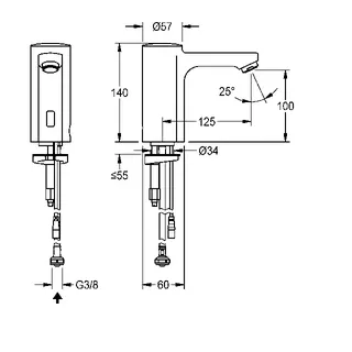 Aquarotter Standventil, F5, elek., o. Mischung, 3l, f. Netzteil – Bild 3