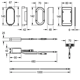 Aquarotter Elektronikmodul, A3000open, EM5, ID 02010, UP-Dose und Abdeckung, 24 VDC – Bild 2