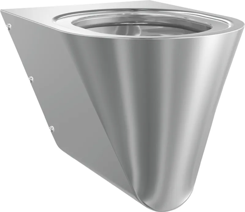 Aquarotter T-WC, CAMPUS, Edelstahl, wandhängend, 360x353x500 mm, ohne Sitz