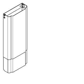 Aquarotter Gehäuseverlängerung, F5, Edelstahl, f. DUPA Edelstahl, 400-660 mm – Bild 2