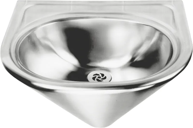 Aquarotter Einzelwaschtisch, ANIMA, Edelstahl, 450x280x400 mm, konisch, Siebventil