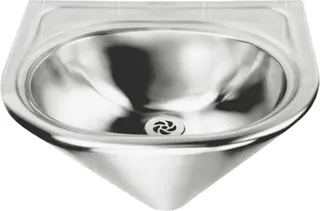 Aquarotter Einzelwaschtisch, ANIMA, Edelstahl, 450x280x400 mm, konisch, Siebventil