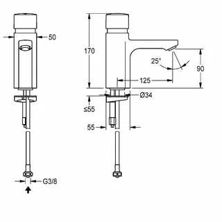 Aquarotter Standventil, F5, hydr., o. Mischung, 5l – Bild 3