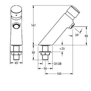 Aquarotter Standventil, F3, hydr., o. Mischung, 3l, Antiblockiersystem – Bild 3