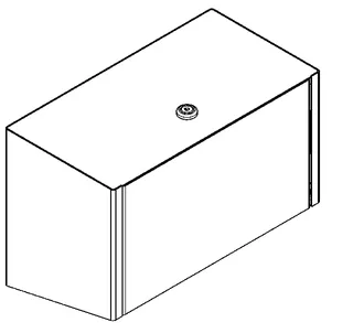 Aquarotter WC-Doppelrollenhalter, EXOS, Edst., 280x193x147 mm, Aufputz – Bild 2
