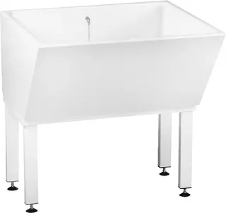 Aquarotter Waschbottich, SIRIUS, MIRANIT, 720x750x650 mm, 4-kant Unterbau