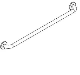 Aquarotter Haltegriff, CONTINA, Edelstahl, 978x78x82 mm, Griffbreite 900 mm – Bild 2