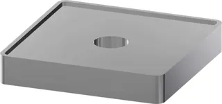 Aquarotter Montageadapter, für mi. Stützsäule, Messing verchromt