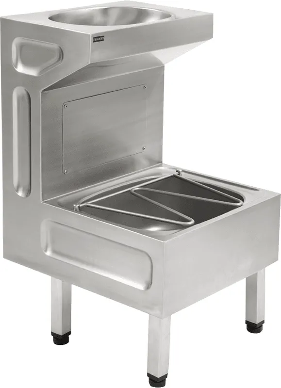Aquarotter Standausguss-Waschtischkombination, SIRIUS, 500x880x570 mm, Klapprost