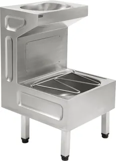 Aquarotter Standausguss-Waschtischkombination, SIRIUS, 500x880x570 mm, Klapprost