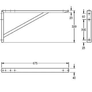 Aquarotter Konsole, MAXIMA, Edelstahl, 40x320x675 mm – Bild 3