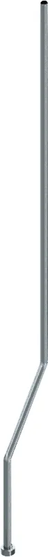 Aquarotter Duschrohr, Durchmesser 18 mm, ÜM, Länge 1200 mm, Kröpfung 75 mm
