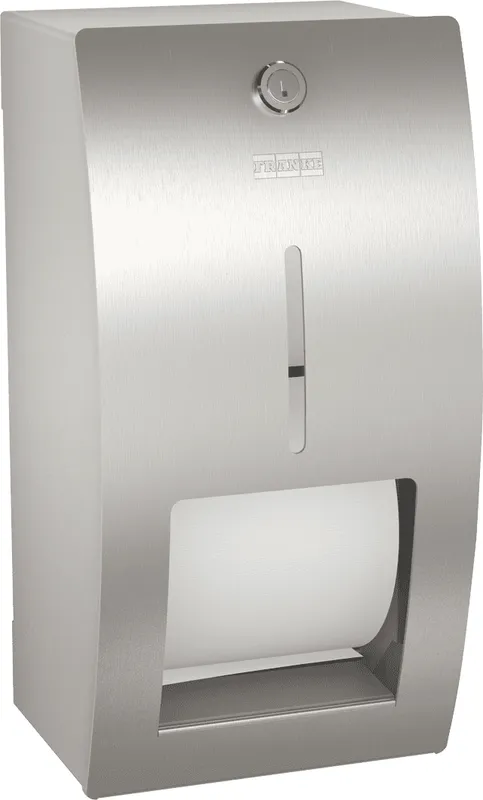 Aquarotter WC-Doppelrollenhalter, STRATOS, Edst., 170x303x141 mm, AP, Spindelsystem