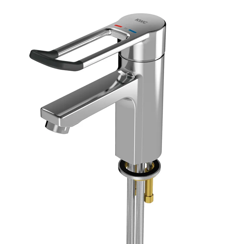 Aquarotter Thermostat-Standbatterie, F5, EHM, 125 mm, langer Hebel, Hygieneopt., Rohre