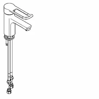 Aquarotter Thermostat-Standbatterie, F5, EHM, 125 mm, langer Hebel, Hygieneopt., Rohre – Bild 2