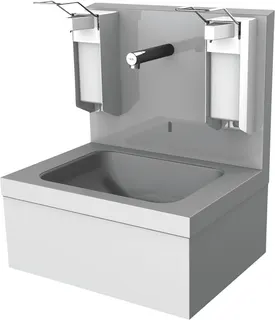 Aquarotter Hygienewaschplatz, elek., Edelstahl, AP, Thermostat, 550x650x425 mm, 230 VAC