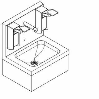 Aquarotter Hygienewaschplatz, elek., Edelstahl, AP, Thermostat, 550x650x425 mm, 230 VAC – Bild 2