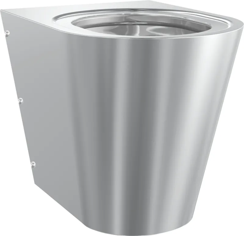 Aquarotter T-WC, CAMPUS, Edelstahl, wandhängend, 360x400x500 mm, ohne Sitz, S. bodenlang