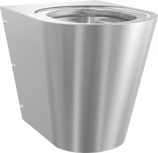 Aquarotter T-WC, CAMPUS, Edelstahl, wandhängend, 360x400x500 mm, ohne Sitz, S. bodenlang