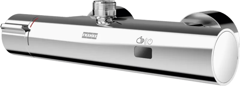 Aquarotter Wandbatterie, F5, elek., Thermostat, für Bogen/Duschrohr, Batterie