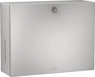 Aquarotter Papier-Seifenspender-Kombi, RODAN, Edelstahl, 358x325x134 mm, Aufputz