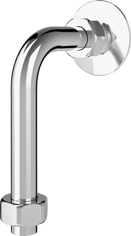 Aquarotter Abgangsbogen 120x500 mm, 18x1 mm, verchromt, mit Verschraubungen