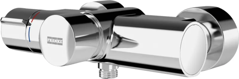 Aquarotter Wandbatterie, F5, hydr., Thermostat, Aufputz, für Handbrause