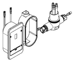 Aquarotter Hygieneeinheit, F5, Unterputzmontage, f. EHM F5 100 mm, f. Batt. oder Netzteil – Bild 2