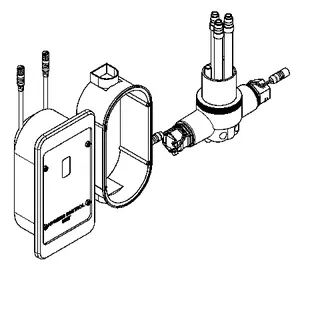 Aquarotter Hygieneeinheit, F5, Unterputzmontage, f. EHM F5 125 mm, f. Batt. oder Netzteil – Bild 2