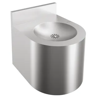 Aquarotter Wandtrinkbrunnen, ANIMA, Edelstahl, 305x320x350 mm, Hahnloch