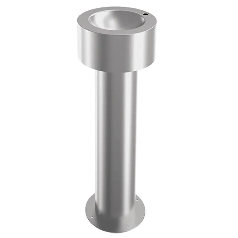 Aquarotter Standtrinkbrunnen, ANIMA, Edelstahl, 325x900x325 mm, Hahnloch