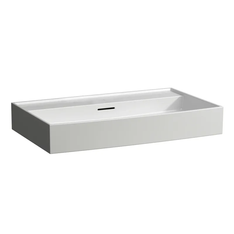 Aufsatz-Waschtisch K-LAUFEN 460x800x145 ohne Hahnloch mit Überlauf Standardablauf weiß