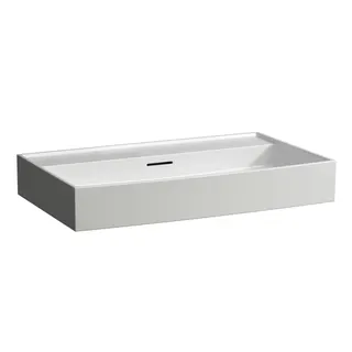 Aufsatz-Waschtisch K-LAUFEN 460x800x145 ohne Hahnloch mit Überlauf Standardablauf weiß