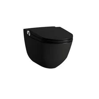 Laufen Dusch-T-WC wandh. RIVA 600x355x405 spülrandlos schwarz matt