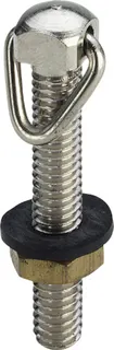 Viega Kettenhalter 9918 in M6 x 35mm Messing matt-vernickelt