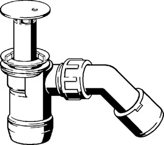 Viega Ablaufgarnitur Duoplex 6934 in 70mm x DN40/50 Kunststoff verchromt – Bild 3