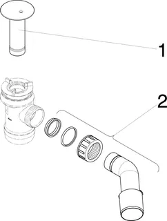 Viega Funktionseinheit Duoplex 6934.1 in 70mm x DN40/50 Kunststoff weiss – Bild 4