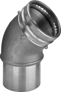 Viega Bogen 45 Grad mit SC Sanpress 2226.1XLLF in LABS-frei in 88,9mm Rg – Bild 2