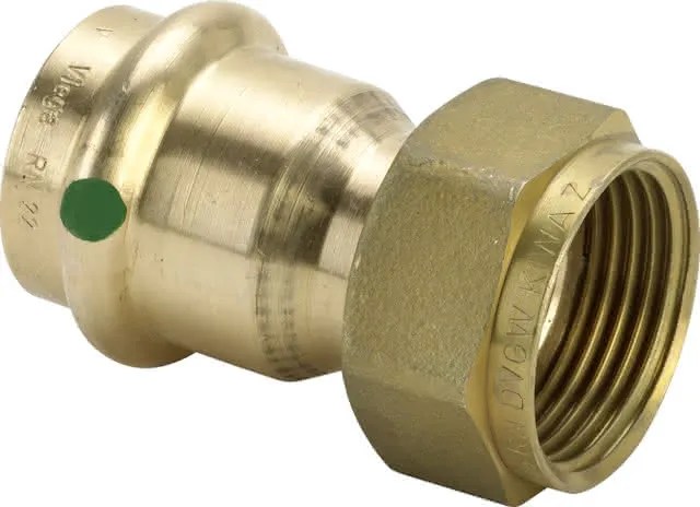 Viega Verschraubung mit SC Sanpress 2263 flachdichtend in 18mm x G1 Sibr
