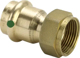 Viega Verschraubung mit SC Sanpress 2263 flachdichtend in 28mmxG1 Siliziumbronze